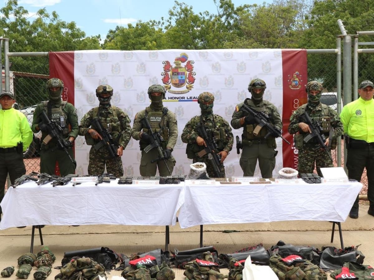 Golpe al ELN en Norte de Santander: dos muertos y 1,5 toneladas de explosivos incautadas