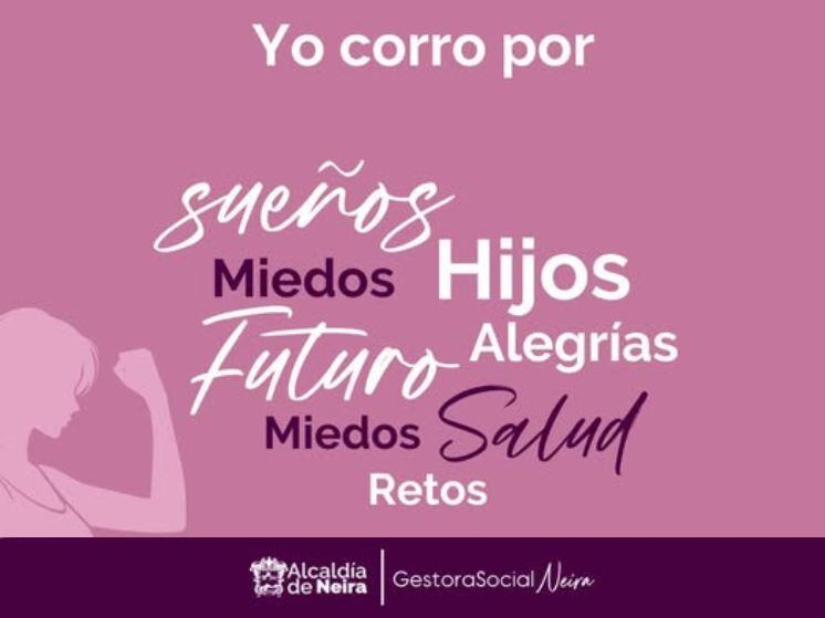 Invitación carrera por la mujer en Neira