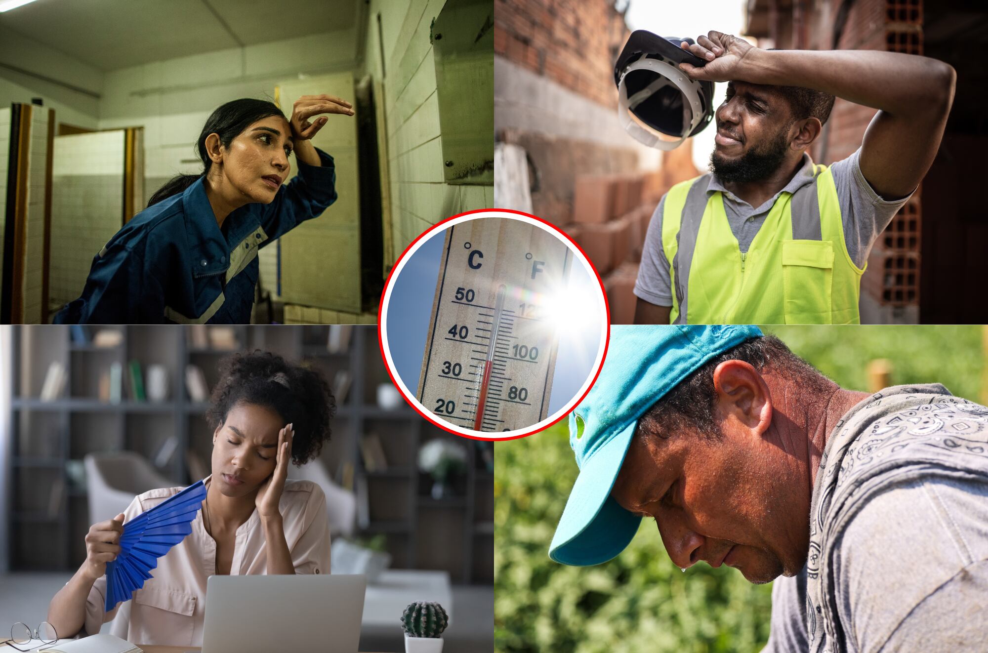 Calor excesiva en el entorno laboral en interiores y exteriores.    (Foto: Caracol Radio / Getty )