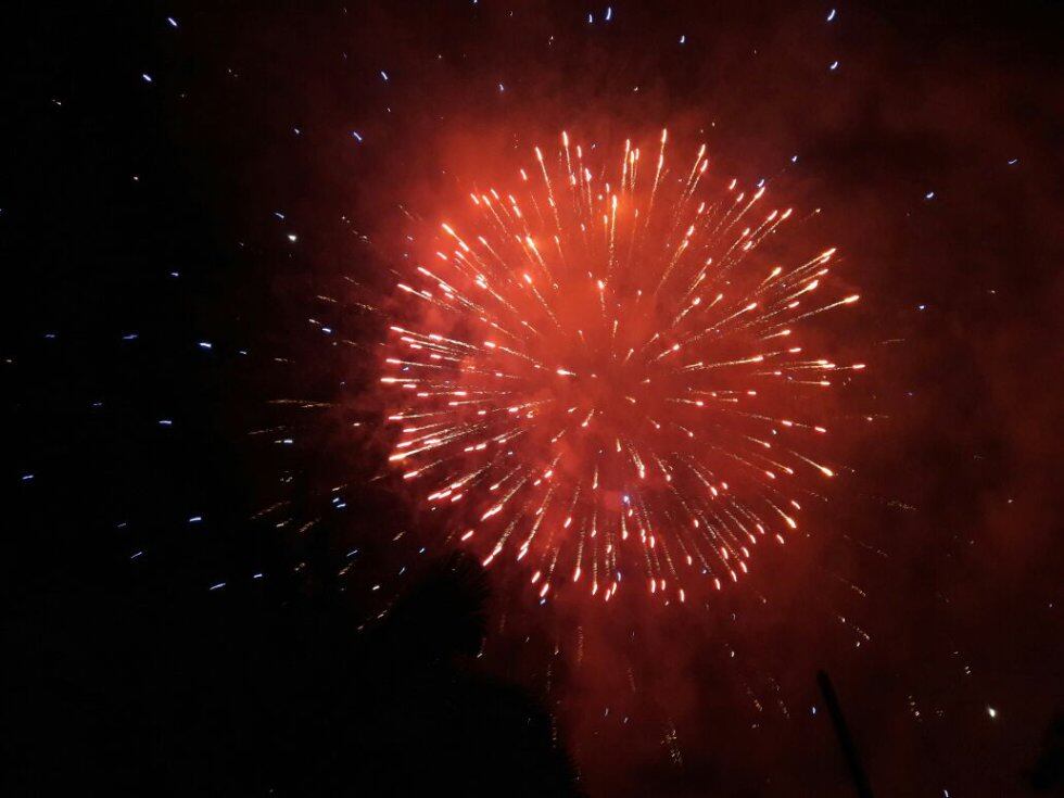 El Show de juegos pirotécnicos era el final en cada noche