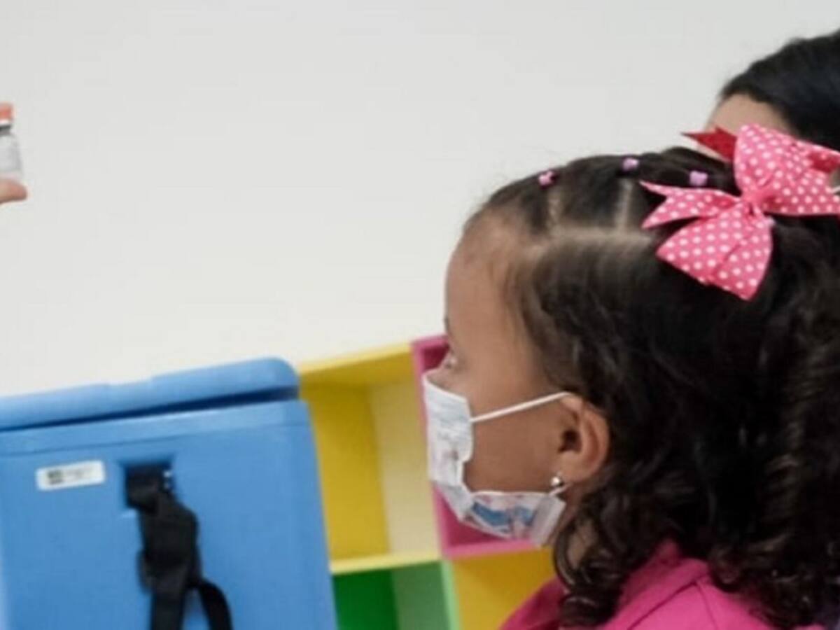 En Cali más de 51 mil niños entre los 3 y 11 años vacunados contra la COVID