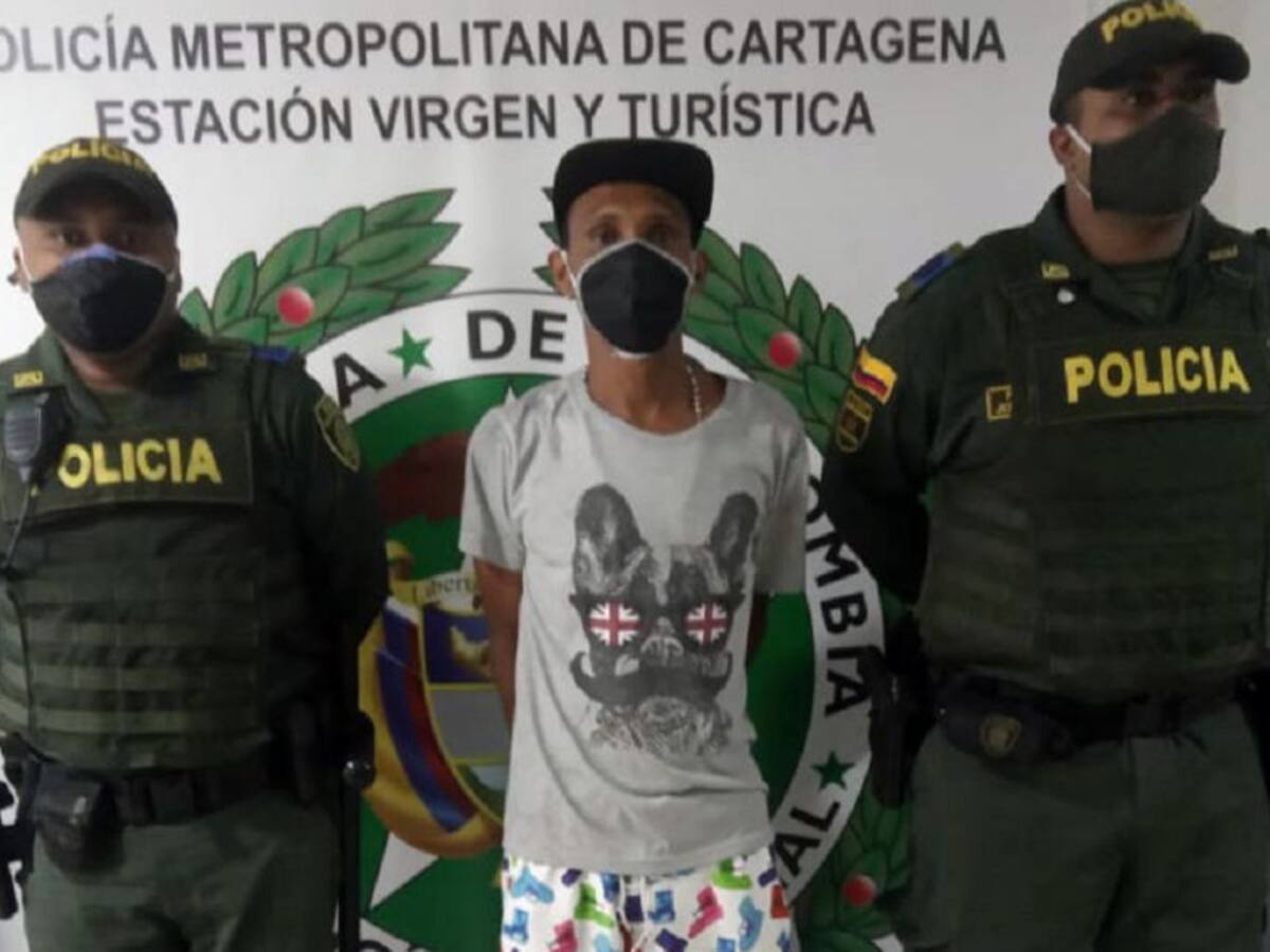 5 capturados con amplio prontuario por desacatar la cuarentena en Cartagena