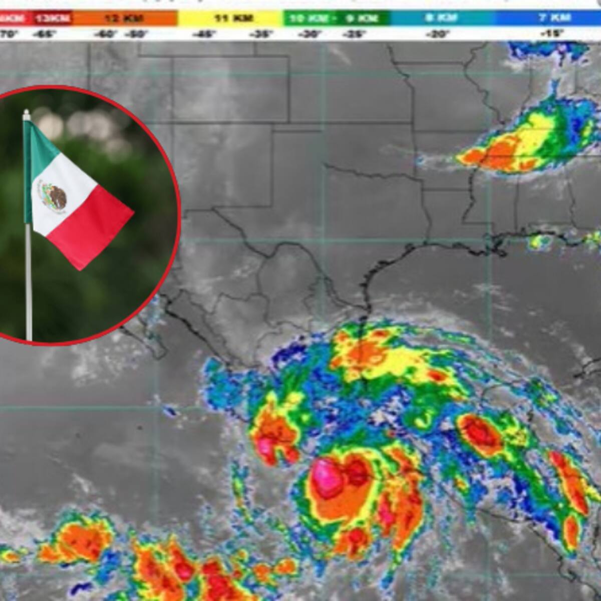 Huracán Erick toca tierra en México con categoría 3 y vientos de 205 km/h