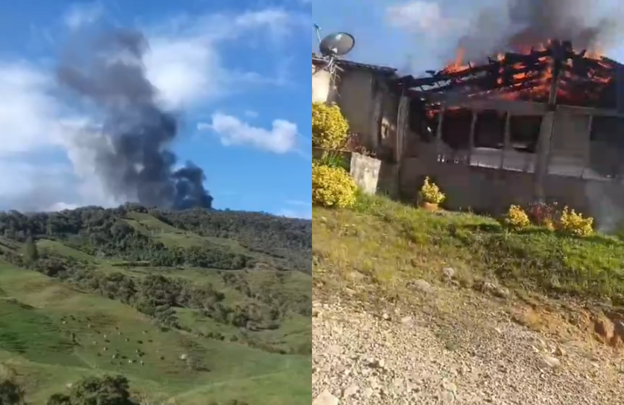 ‘La Mona’ sería la responsable de quemar dos estructuras en una finca de Santa Rosa de Osos . Foto: cortesía para Caracol Radio.