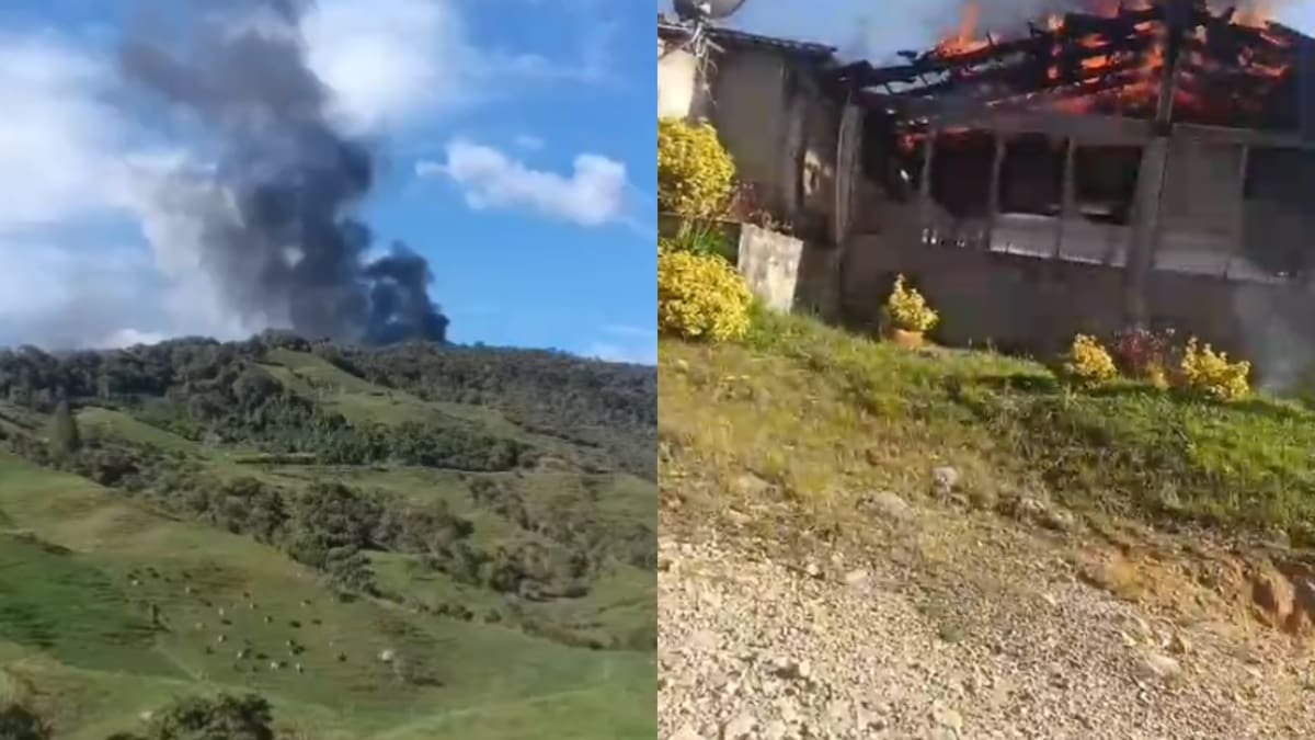 140 personas desplazadas dejó la incursión armada del frente 36 en Santa Rosa de Osos