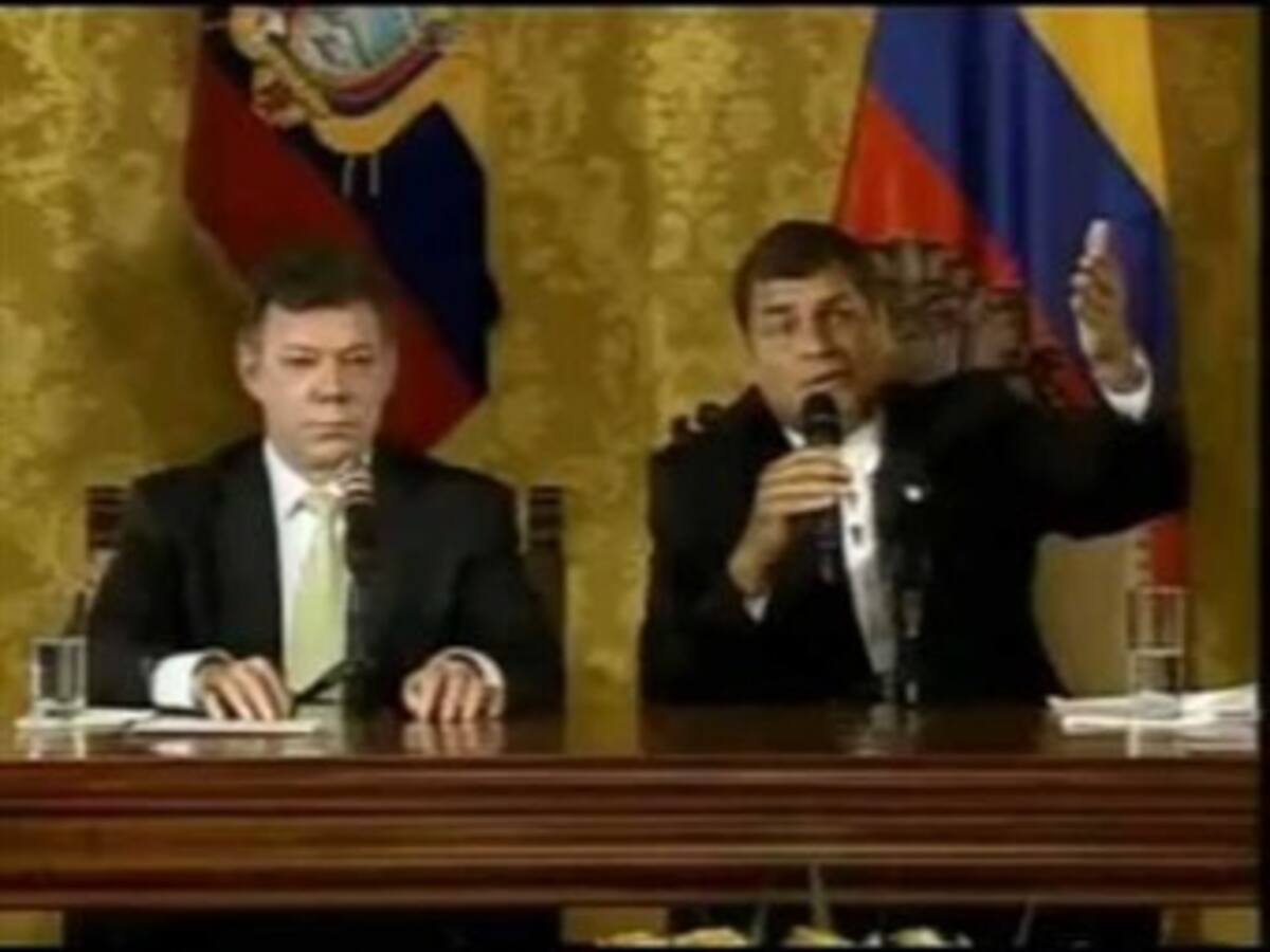 Santos destaca colaboración ecuatoriana en lucha contra delitos y terrorismo