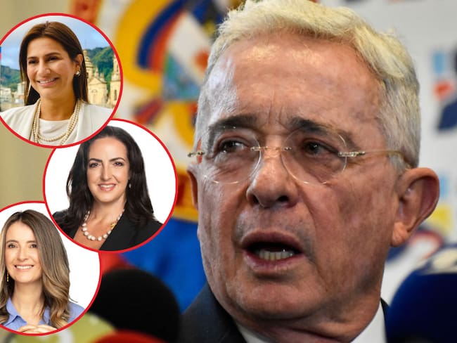Álvaro Uribe, Paloma Valencia, María Fernanda Cabal, Paola Holguín (créditos: Senado de la República)