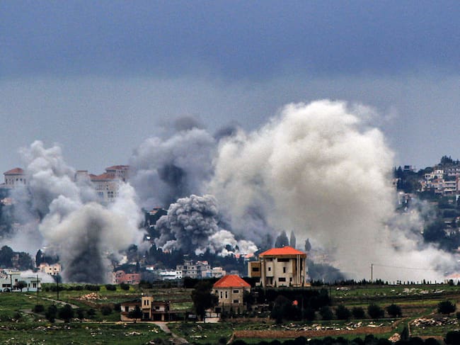 Ataque de Israel en el sur de Líbano. Foto: Stringer/dpa (Photo by Stringer/picture alliance via Getty Images)