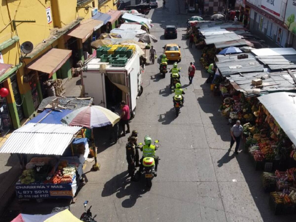 Operativos especiales de seguridad en la Galería de Manizales