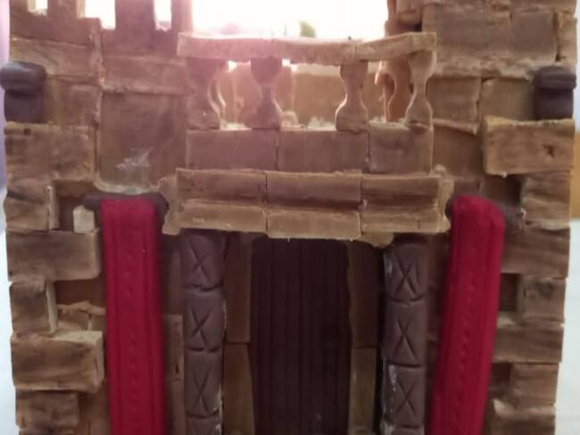 Ya comenzó el montaje del pesebre dulce de Floridablanca