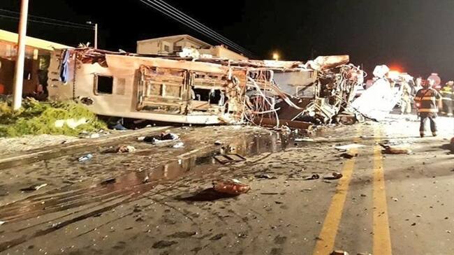 Fiscalía colombiana dice que bus accidentado en Ecuador habría tenido presencia de cocaína. Foto: Colprensa