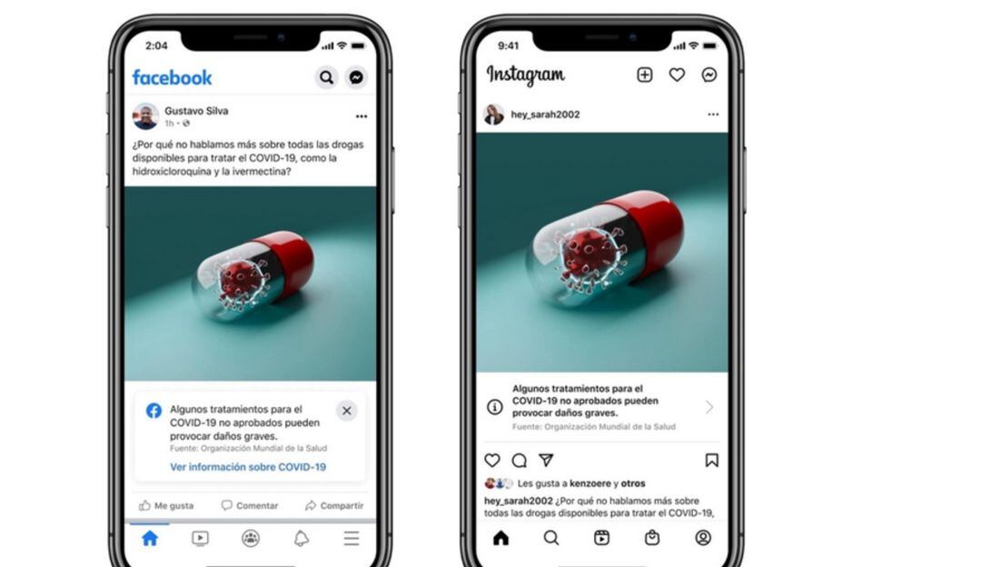 Etiquetas a los contenidos publicados en estas redes sociales