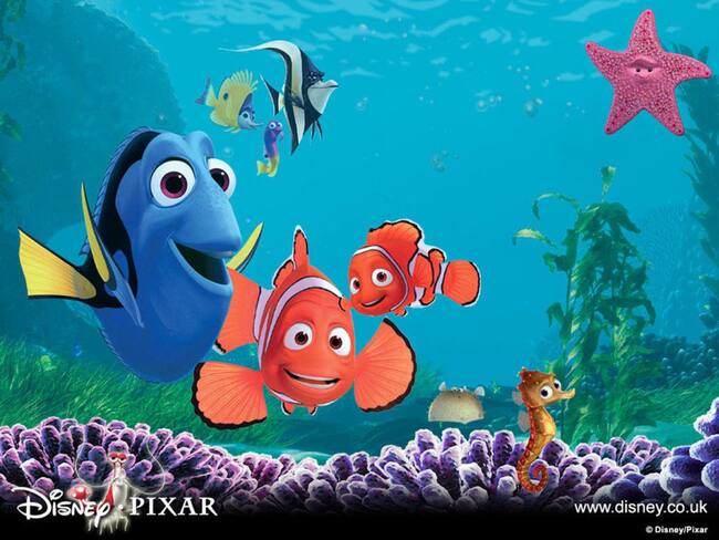Buscando a Nemo es una película infantil de animación producida por Pixar. La historia se basa en un padre pez payaso que busca en el mar a su hijo.