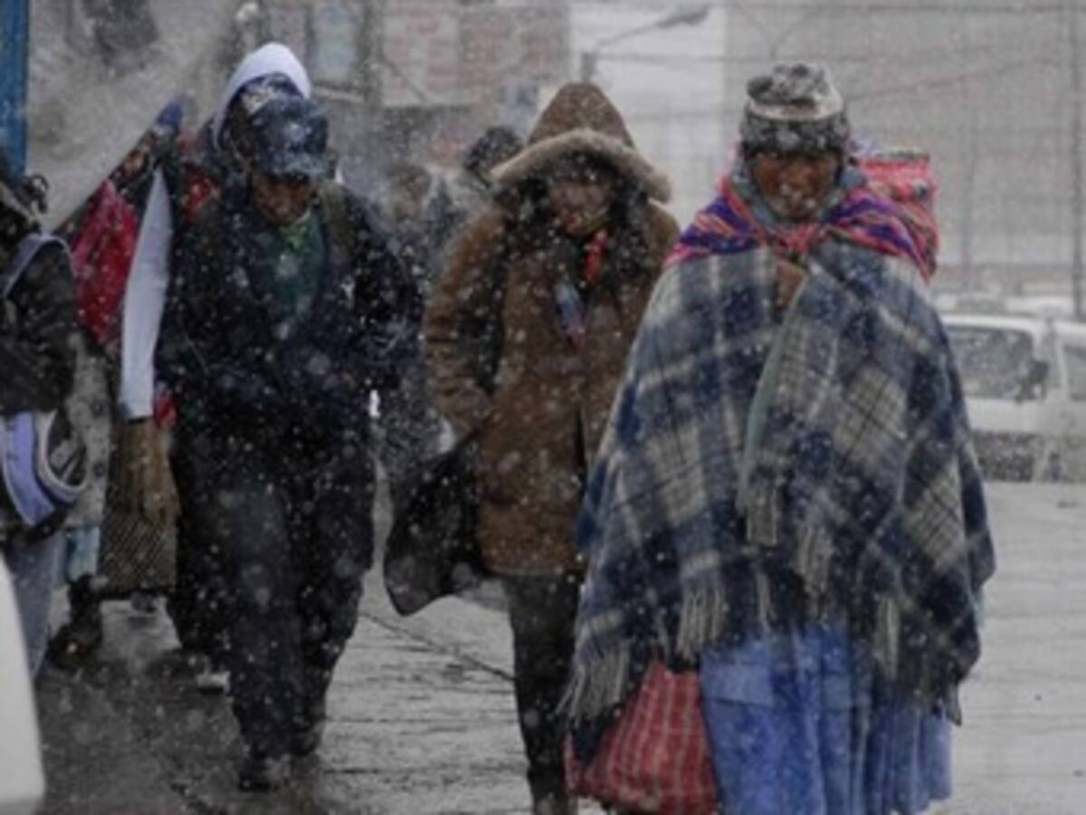 6.000 damnificados por las nevadas en Bolivia
