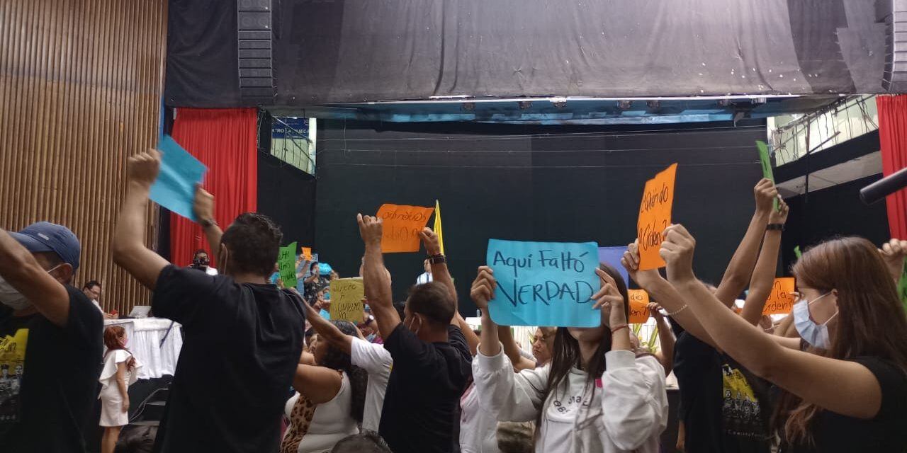 Víctimas y representantes jurídicos expresan preocupación ante resolución de conclusiones de la JEP / Foto: Colectivo Asociación MINGA