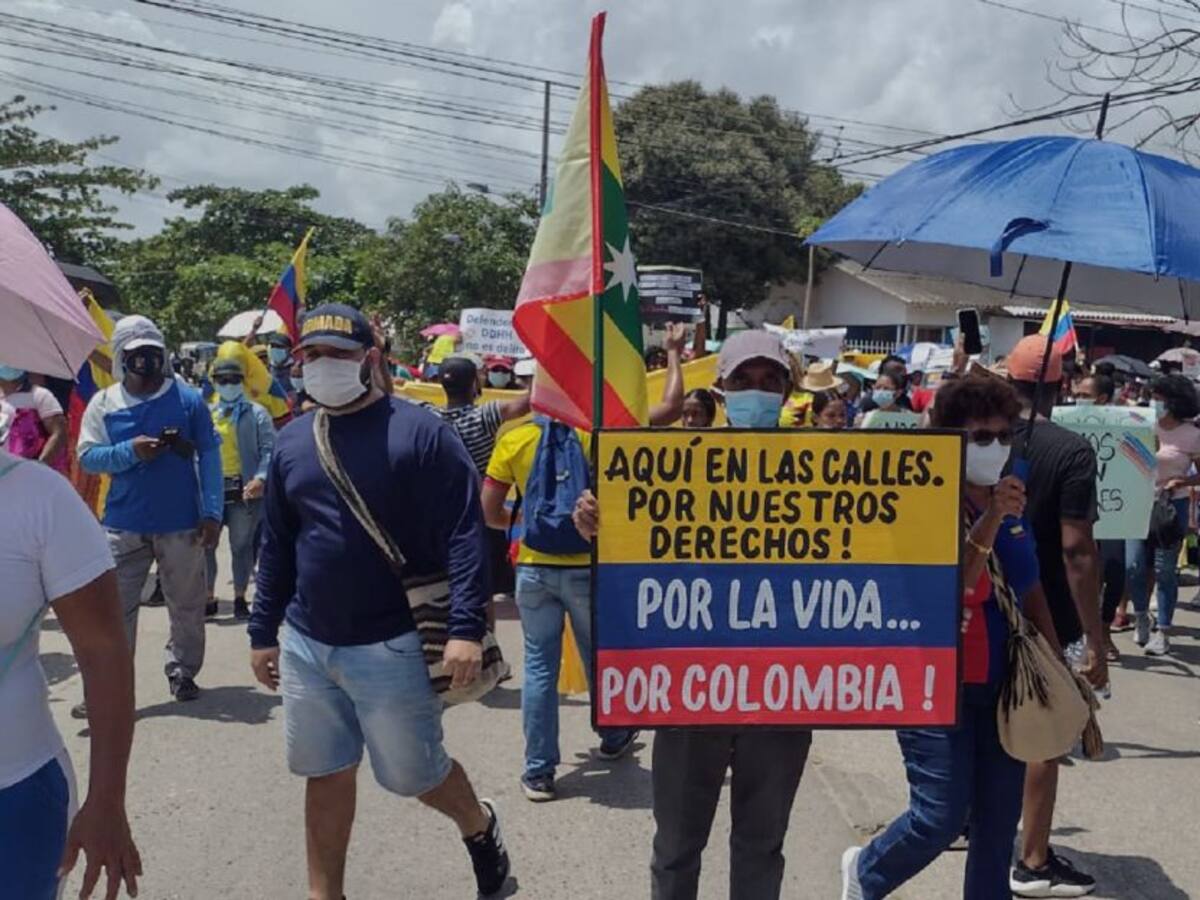 Marchas en Cartagena se realizaron de forma pacífica