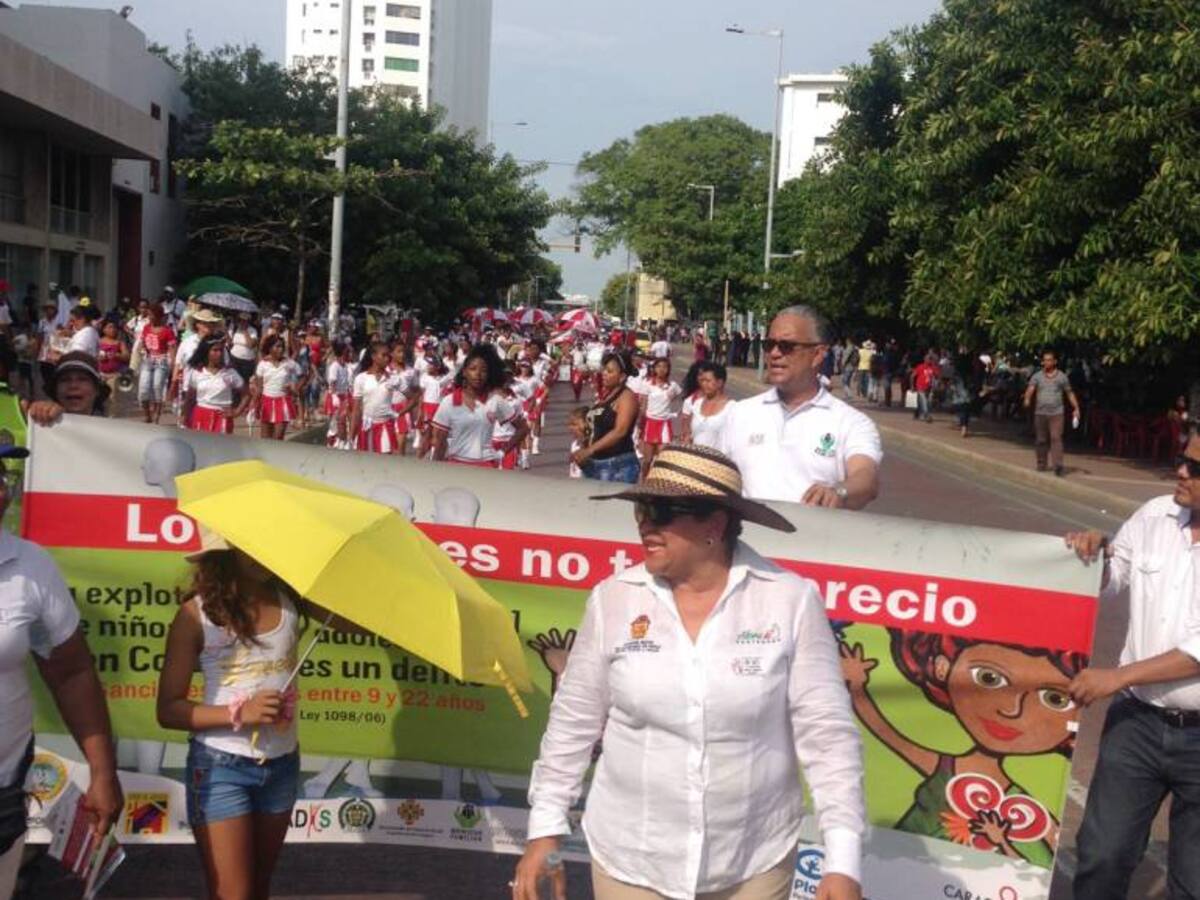 Cartagena marchó contra la explotación sexual de menores