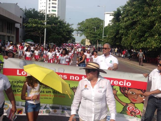 Cartagena marchó contra la explotación sexual de menores