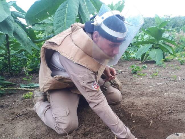 Destruyen dos minas antipersonales en una finca de Zambrano, Bolívar