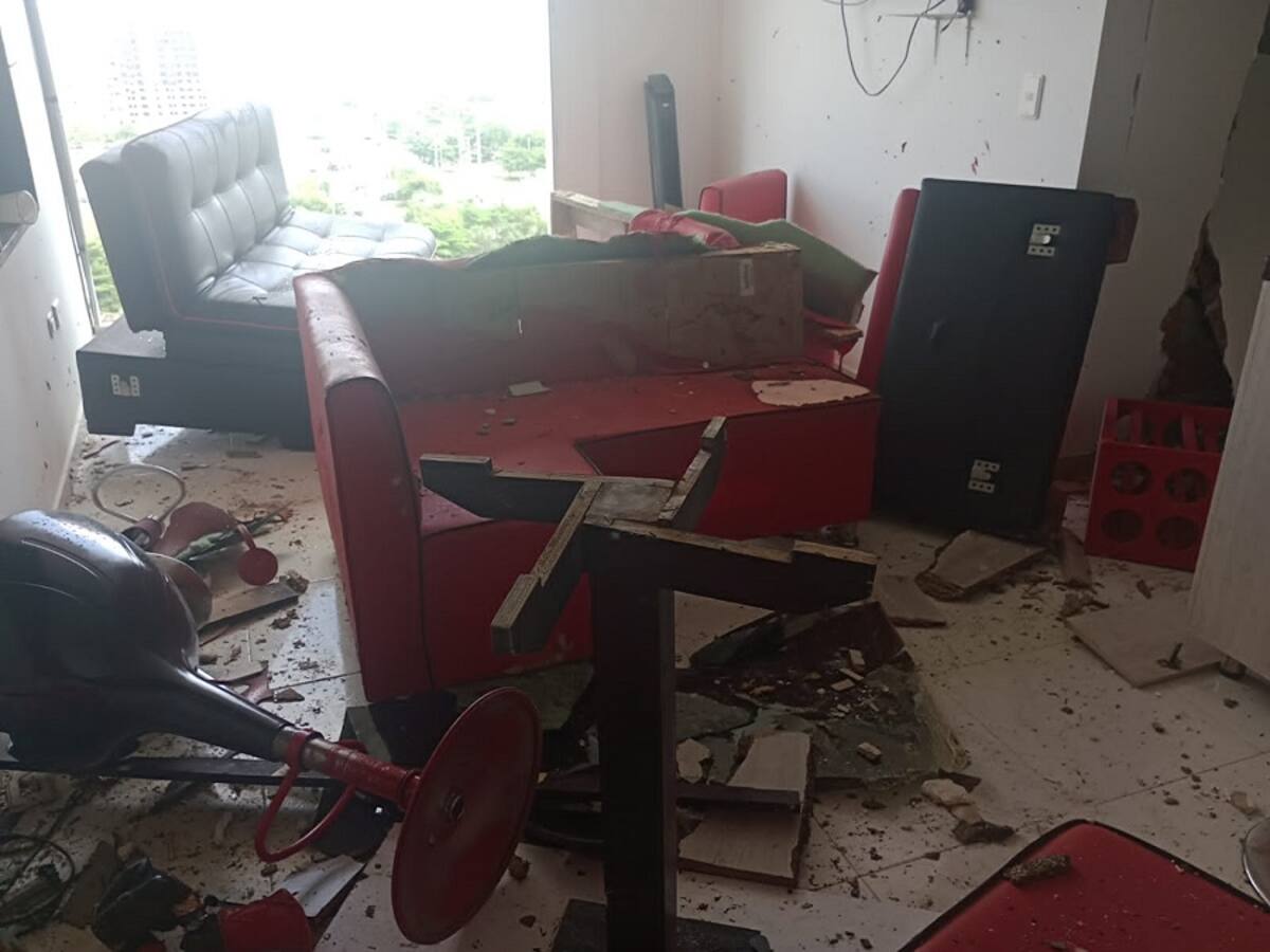 24 apartamentos resultaron afectados por explosión de gas en un edificio de Cartagena