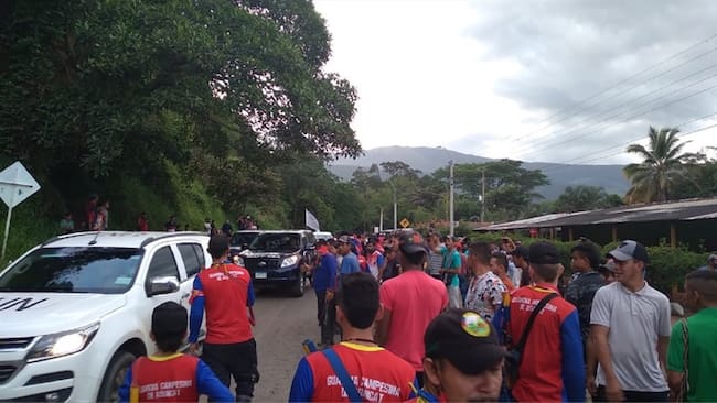 Comunidades reclaman garantías para la protesta en la región. Foto: Cortesía Asuncat