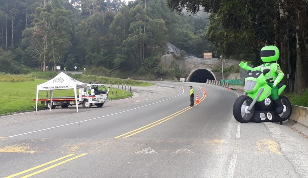 La vía al Alto de La Línea