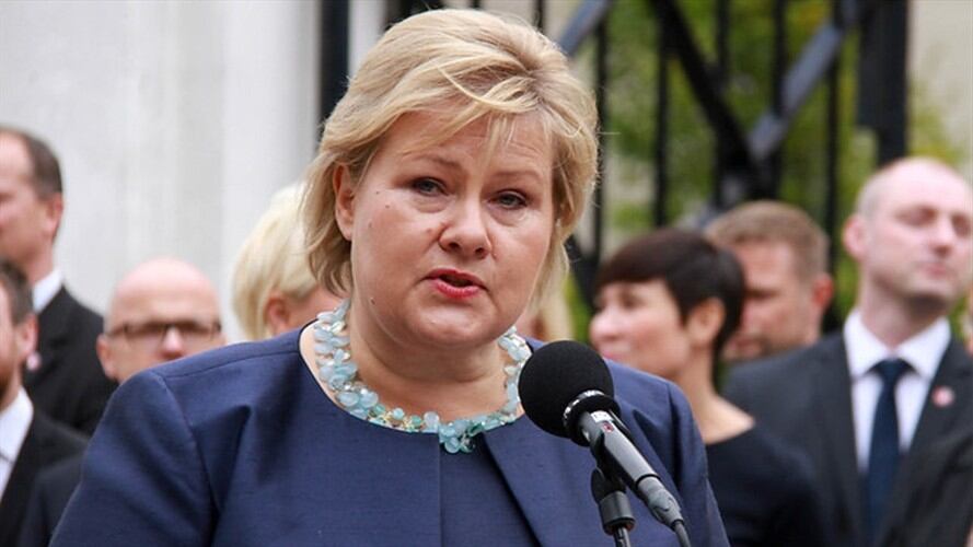 Erna Solberg, primer ministra de Noruega. Foto: Colprensa