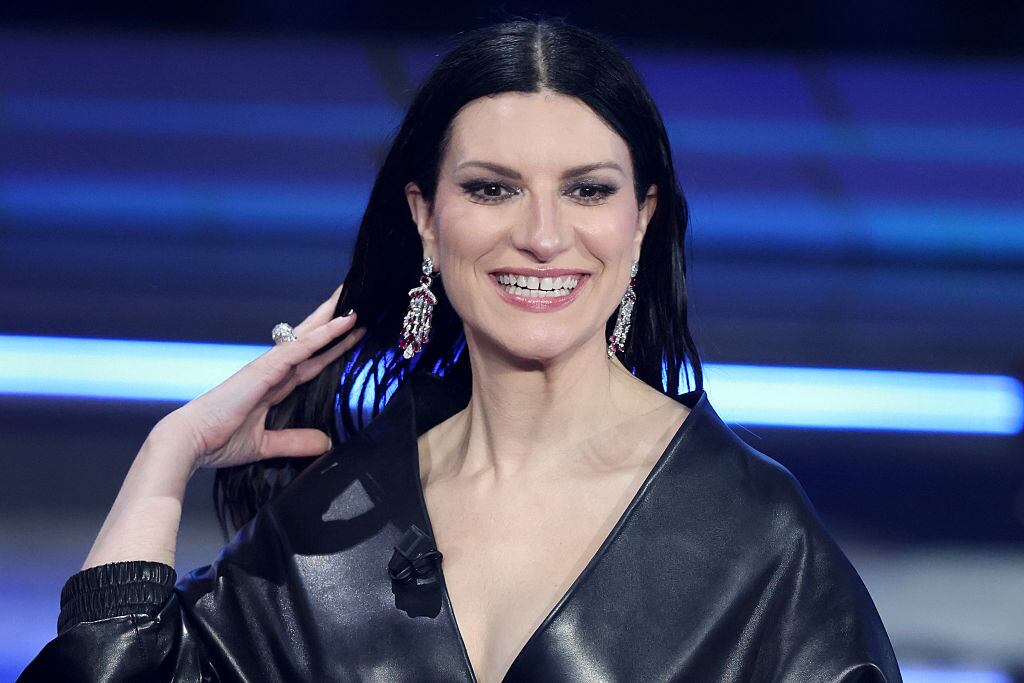 SANREMO, ITALY - FEBRUARY 27: Laura Pausini attends the 76th Sanremo Music Festival 2026 at Teatro Ariston on February 27, 2026 in Sanremo, Italy. (Photo by Daniele Venturelli/Getty Images)