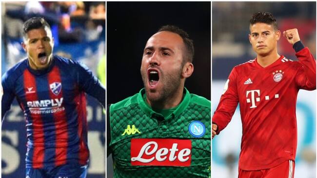 Juan Camilo Hernández, David Ospina y James Rodríguez