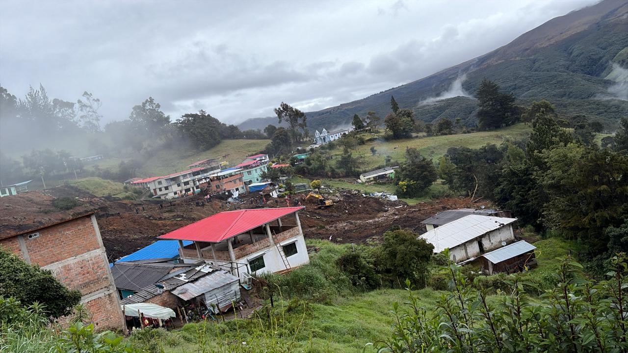 Avalancha en Mallama- Foto: Gobernación de Nariño