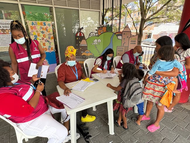 Atención a población indígena en Medellín. Cortesía: Alcaldía de Medellín