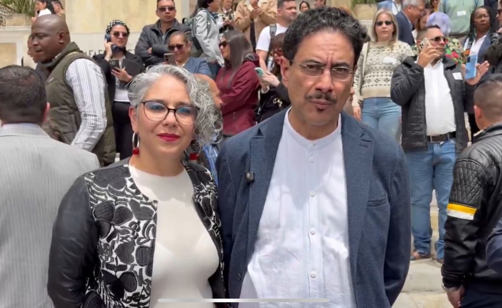 María José Pizarro e Iván Cepeda. Foto: Suministrada.