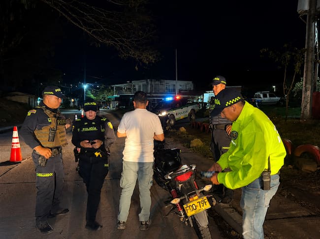 Operativos de la Policía en el departamento del Huila. Foto Relacionada