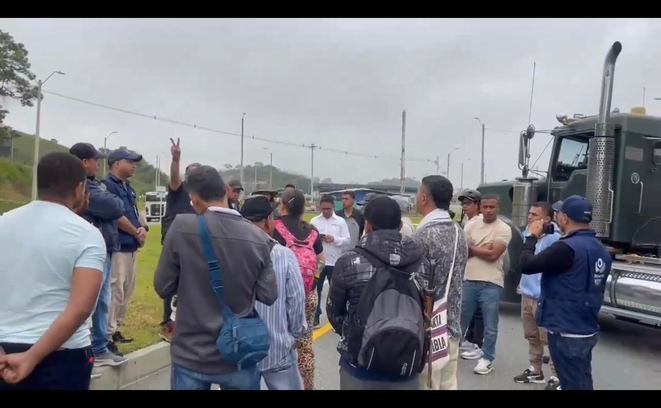 Paro minero en Antioquia. Foto: Informativo Antioquia.