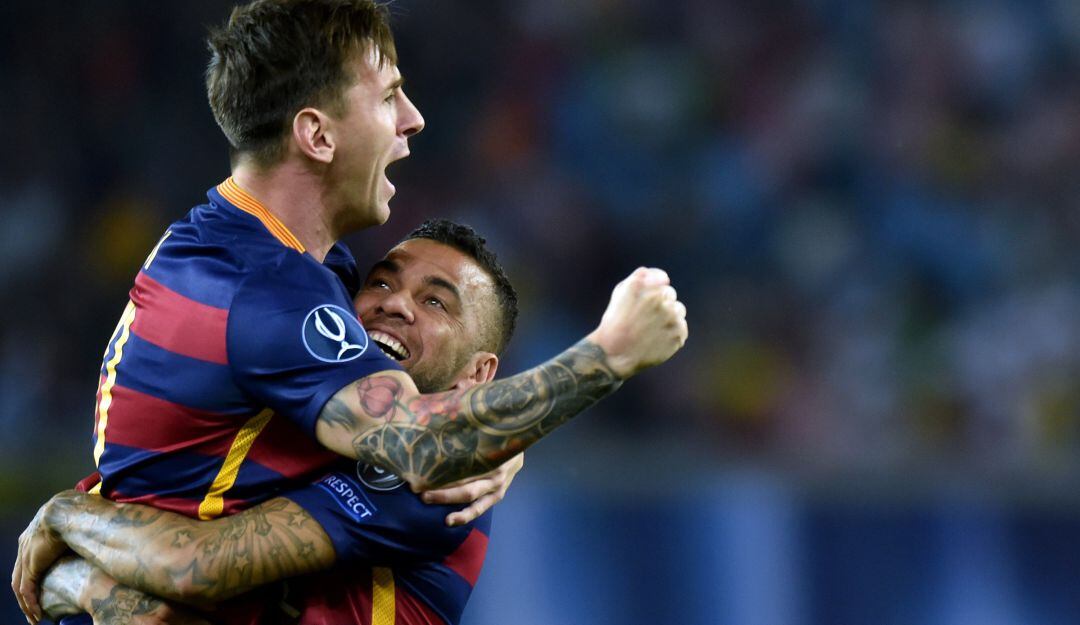Messi y Dani Alves