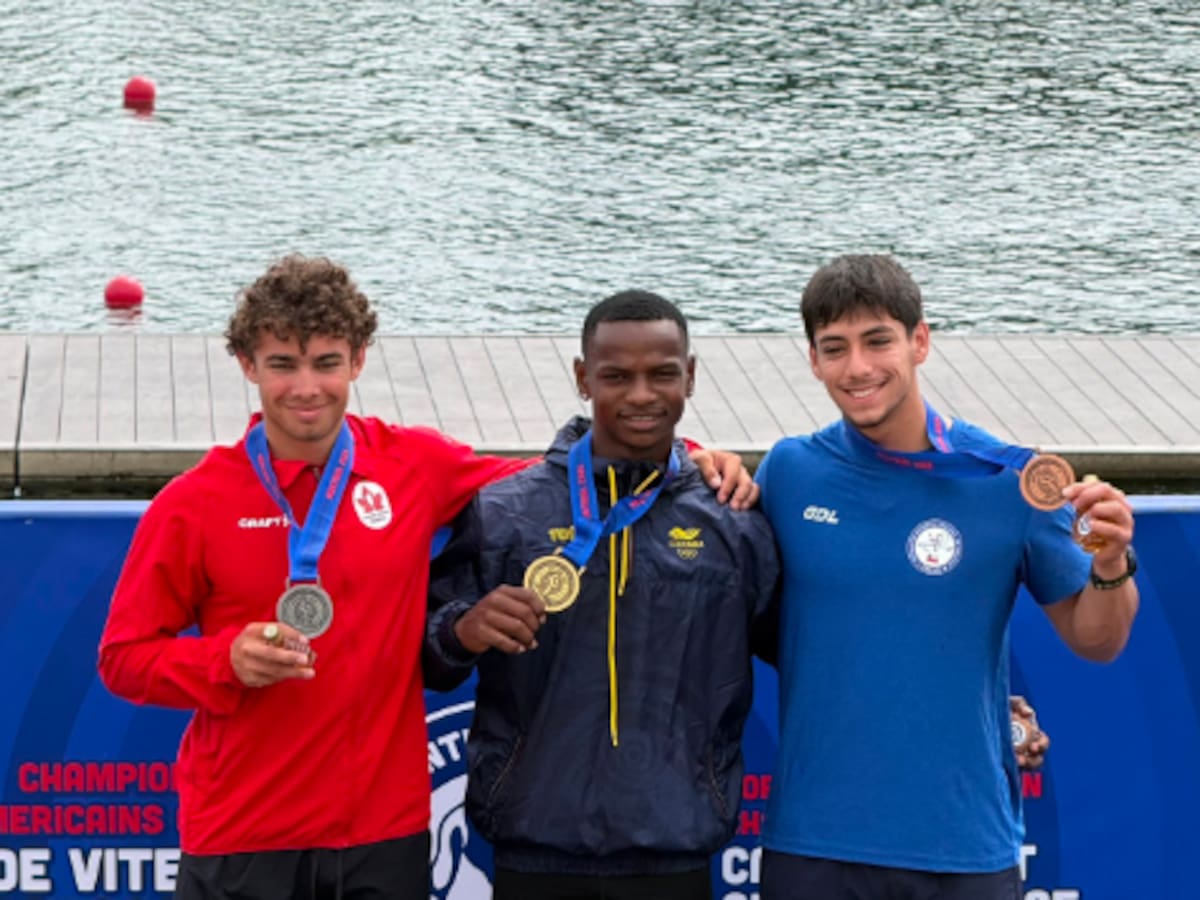 Vallecaucano Erlin Mosquera conquistó dos medallas en el Panamericano Junior de Canotaje