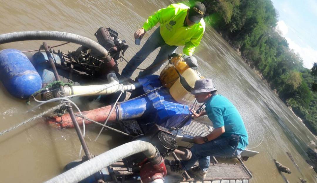 Minería ilegal Caldas