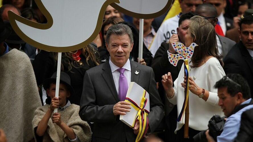 Juan Manuel Santos presentó el acuerdo final del proceso de paz con las Farc ante el Congreso. Foto: Colprensa
