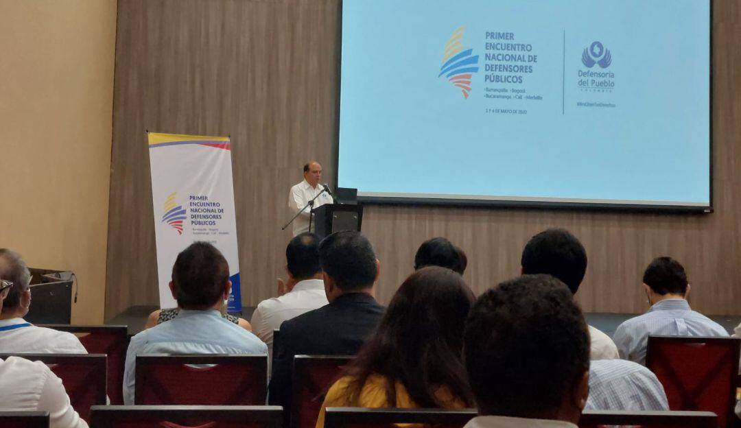 Defensor del Pueblo, Carlos Camargo durante evento en Barranquilla