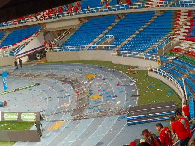 Disturbios en la final del América contra Nacional en el Pascual Guerrero