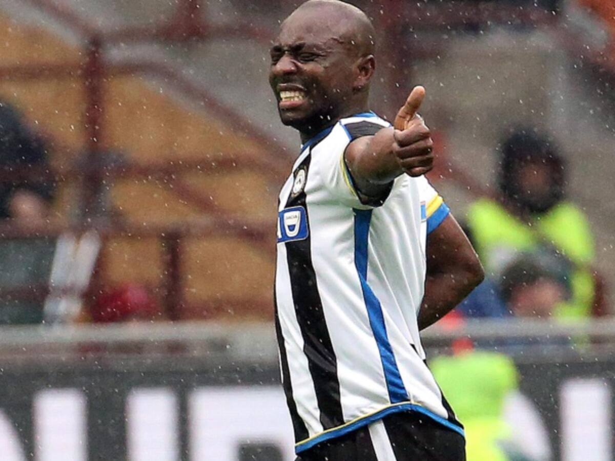 Udinese aclara que ausencia de Armero se debe a una fatiga muscular