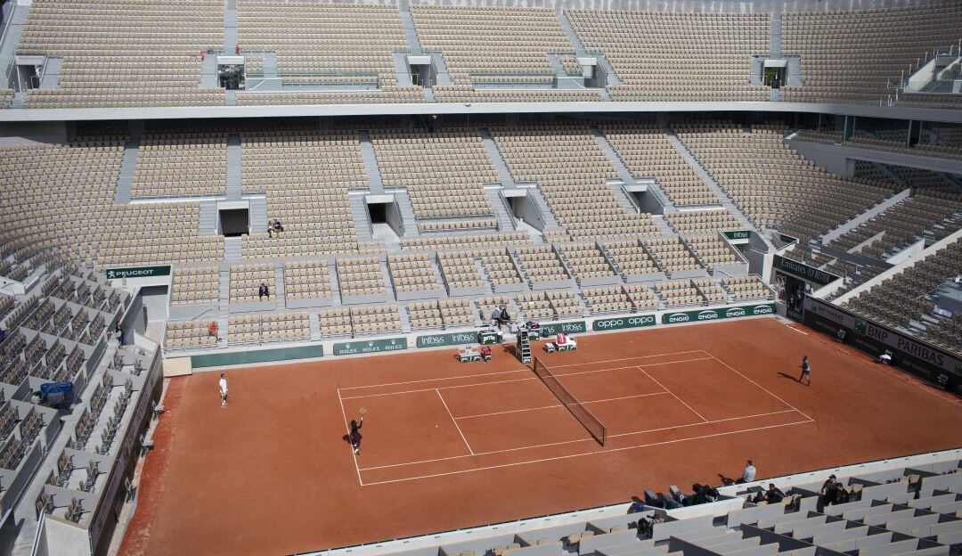 Estadio Philippe Chatrier durante la edición 2019 de Roland Garros.