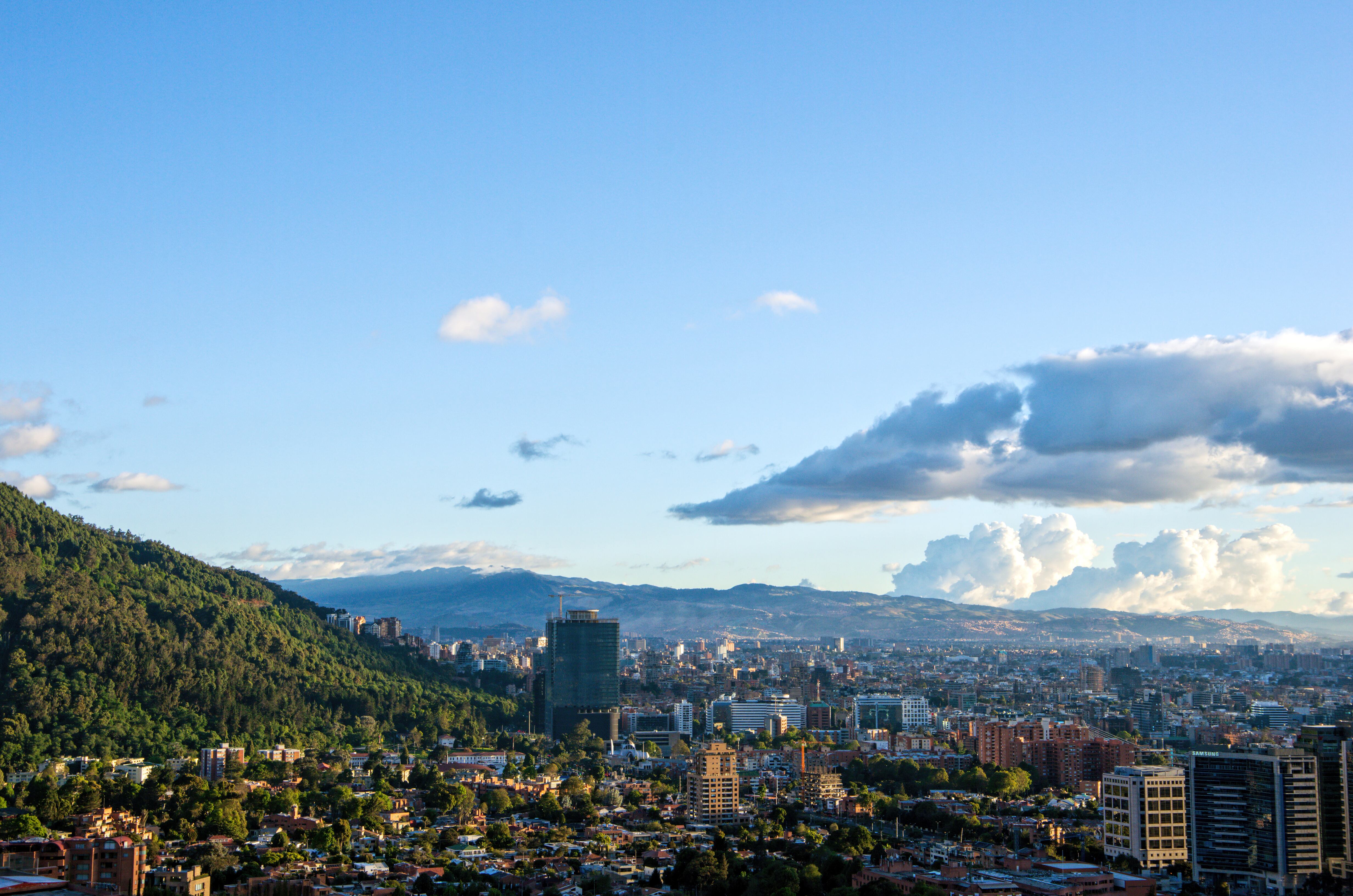Imagen desde la altura de Bogotá (Getty Images)