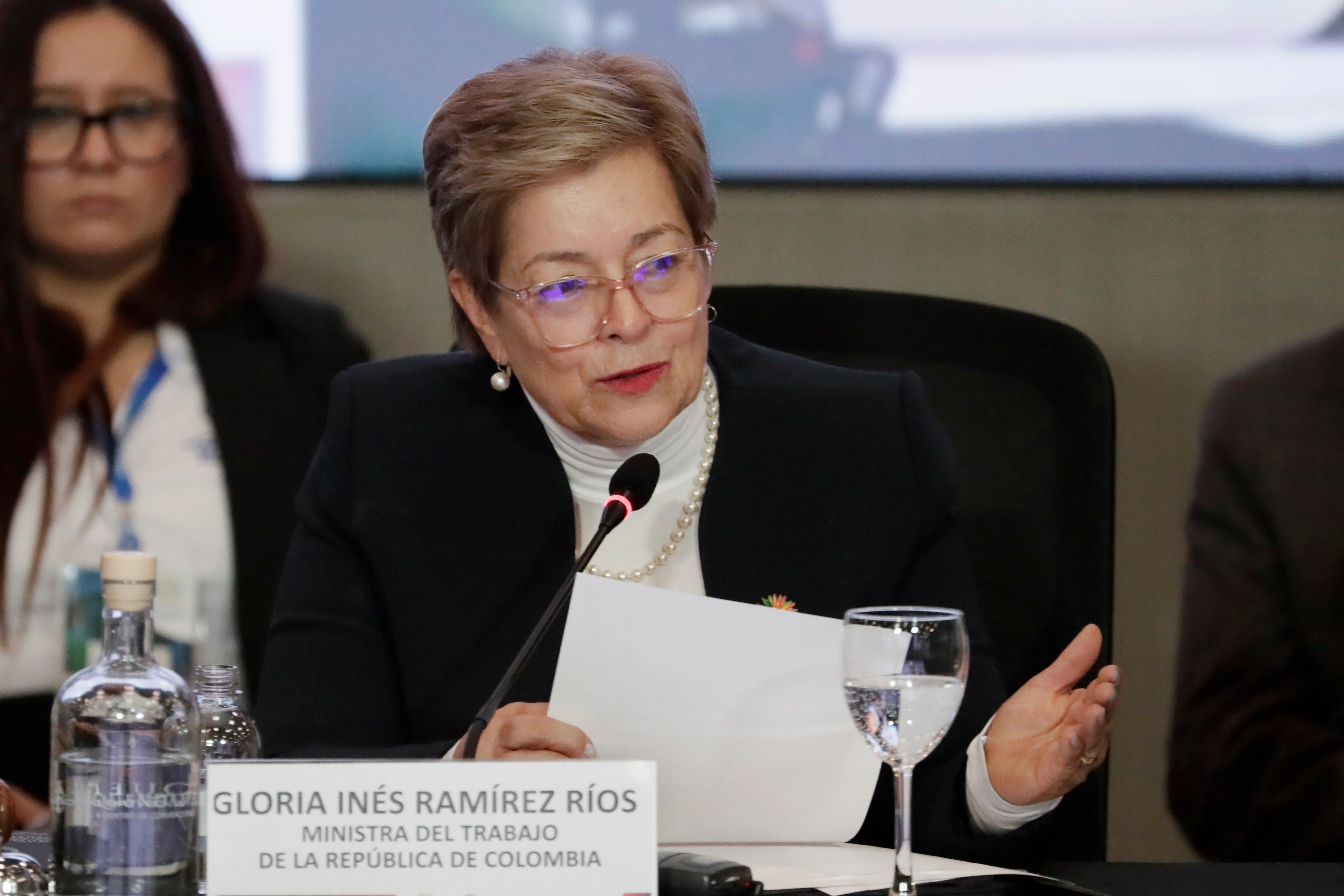 La ministra de Trabajo de Colombia, Gloria Inés Ramírez EFE/ Carlos Ortega