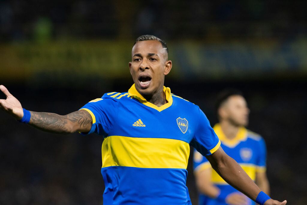 Sebastián Villa en un partido con Boca Juniors (Photo by Manuel Cortina/SOPA Images/LightRocket via Getty Images)