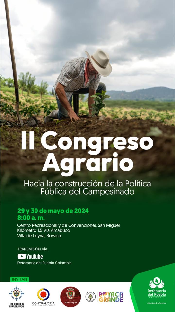 Segundo Congreso Agrario en Villa de Leyva reúne a diversos sectores para discutir políticas públicas y necesidades del agro