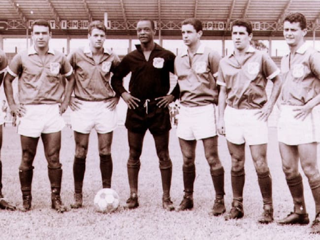 Los jugadores brasileños del Cali en el año 1964