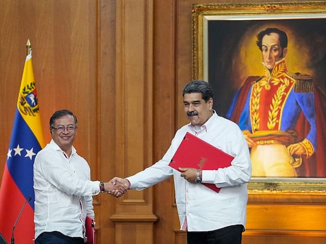 El presidente Gustavo Petro se reunió en Venezuela con su homólogo Nicolás Maduro (Presidencia)