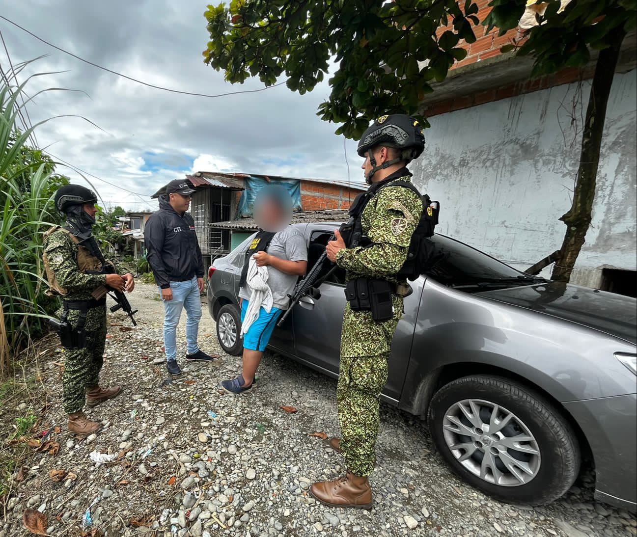 El hombre rescatado agradeció el rápido actuar del Gaula Militar.