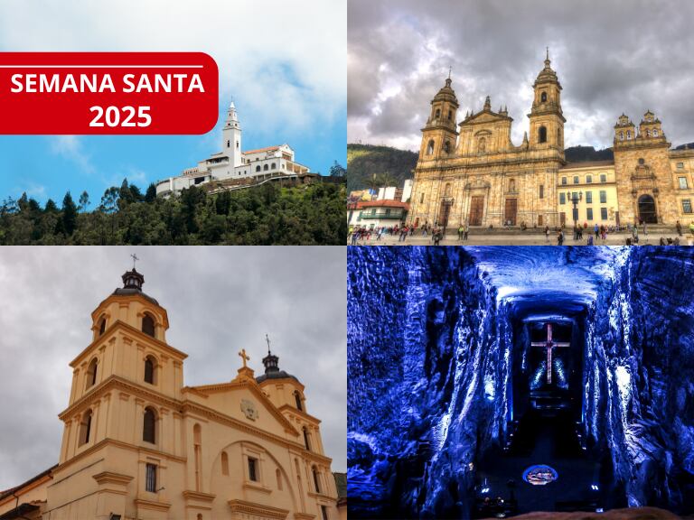 Rutas de peregrinación por Bogotá y Cundinamarca para Semana Santa 2025. Fotos tomadas de Canva